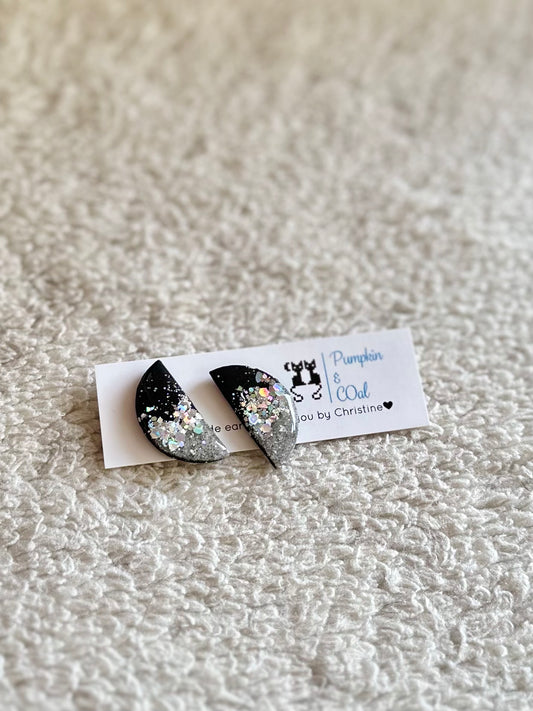 Half Moon Starry Night Medium stud