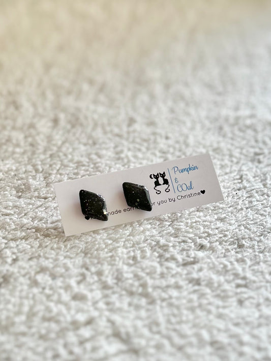 Starry Midnight Rhombus stud