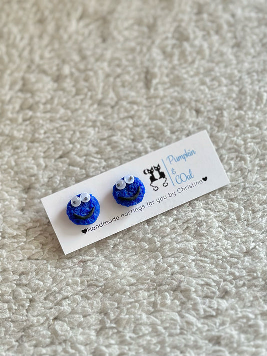 Cookie Monster Googly Eyes stud
