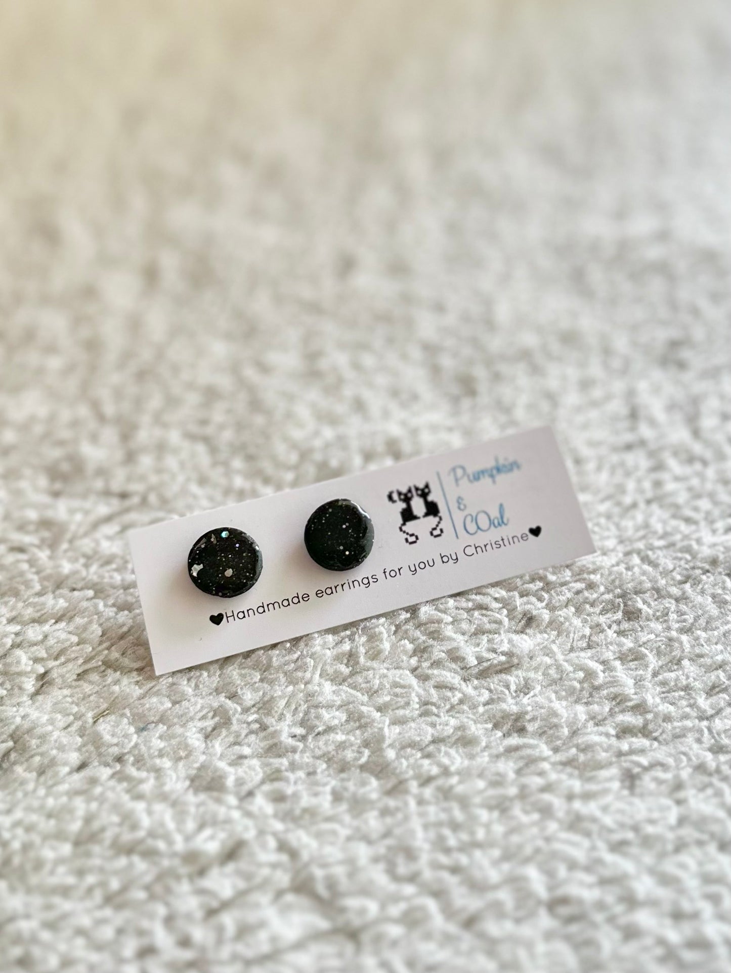 Starry Midnight Circle stud